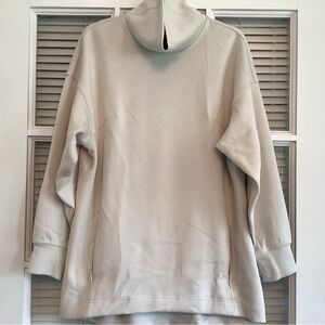 lululemon athletica Cream Funnel Neck Pullover